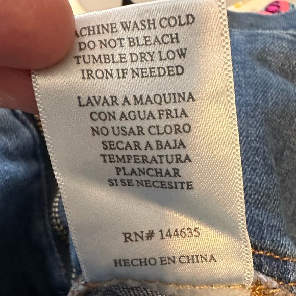 NWT KanCan Blue Tie Front Denim Skirt Size Small - Picture 7 of 7